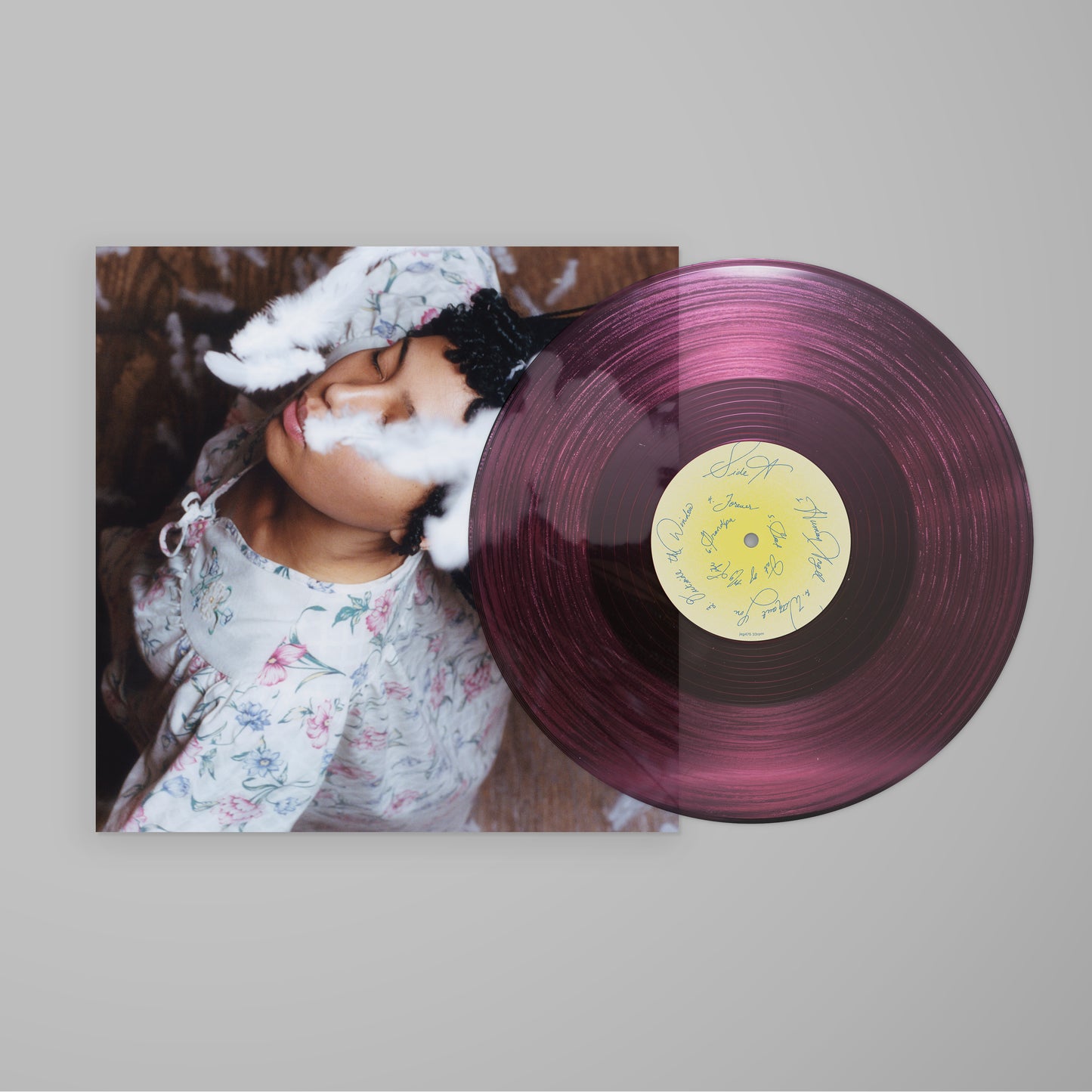 Image of Back Cover of 1xLP - NEW/NEW - JUNE MCDOOM, Follow The Light (Jagjaguwar; JAG475LP-C1, UK 2026, Clear Pink Vinyl), , June McDoom releases her debut record “Follow the Light” available on limited edition Pink Clear Vinyl. June McDoom has gained a name for herself of late, most recently by providing backing vocals for Big Thief on their album Double Infinity, she also performed with them live on Jimmy Kimmel, he has done support tours with the likes of Clairo, Jessica Pratt, and Brittany Howard and i