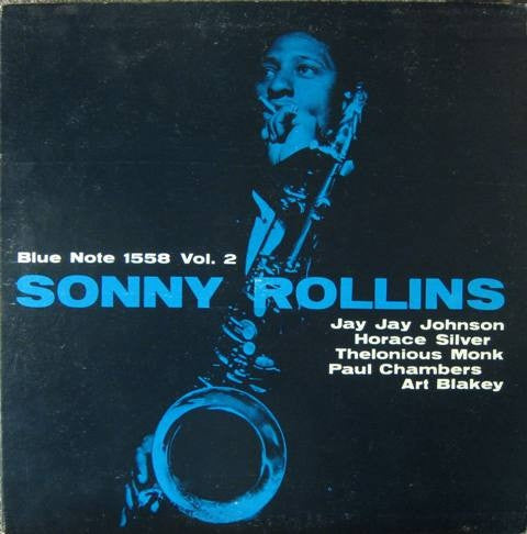 Image of Front Cover of LP - G+/VG - SONNY ROLLINS, Sonny Rollins Vol. 2 (Blue Note; BLP 1558, US 1962 Reissue), Edgewear, bumped corners, half seam split on spine.,  - 3226077E