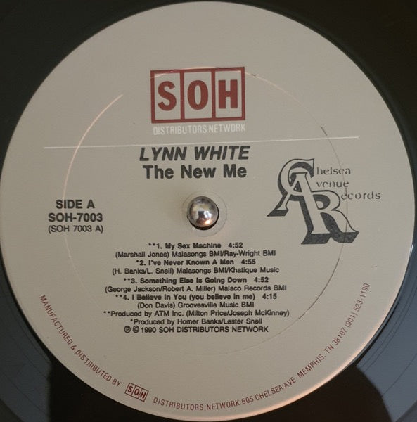 Image of Label Cover of LP - VG+/VG - LYNN WHITE, The New Me (S.O.H. Distributors Network; SOH 7003, US 1990), ,  - 3216130C