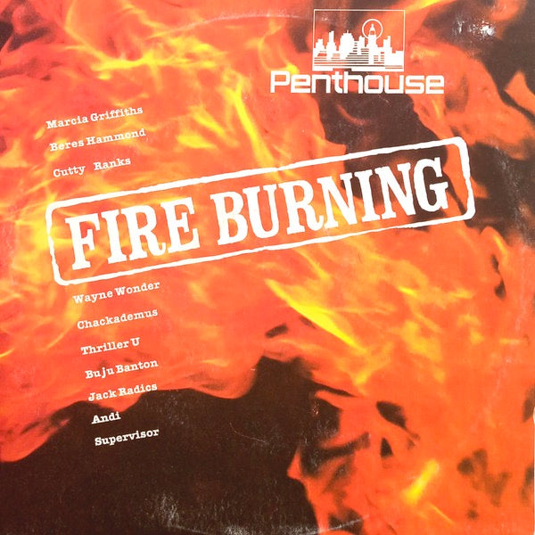 Image of Front Cover of LP - VG+/VG+ - VARIOUS ARTISTS, Fire Burning (Penthouse Records; , Jamaica 1992), ,  - 3216139C