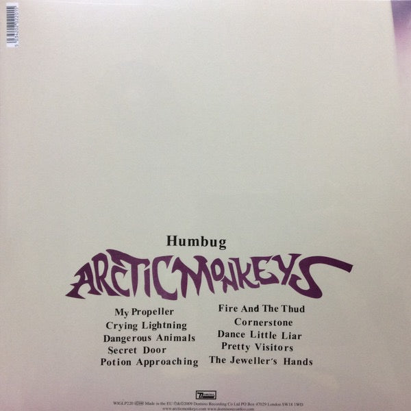 Image of Back Cover of LP - EX/VG - ARCTIC MONKEYS, Humbug (Domino; WIGLP220, Europe 2021 Reissue, Inner & Insert), Still In Opened Shrinkwrap,  - 3216056C