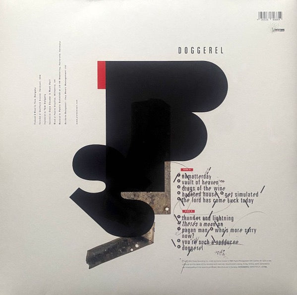 Image of Back Cover of LP - EX/EX - PIXIES, Doggerel (Infectious Music; INFECT701LP, Europe 2022, Inner, Red Vinyl), Still In Opened Shrinkwrap With Hype Sticker,  - 3216058C