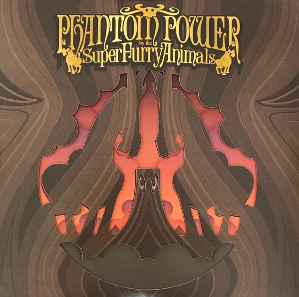 Image of Front Cover of LP - EX/VG+ - SUPER FURRY ANIMALS, Phantom Power (BMG; BMGCAT799DLP, UK 2023 Reissue, Die Cut Sleeve, 2 Inners & Insert, Remastered), Still In Opened Shrinkwrap With Hype Sticker,  - 3226120E