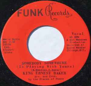 Image of Front Cover of 7" - /VG+ - KING ERNEST BAKER, Somebody Somewhere (Is Playing With Yours) (Funk Records; none, US 1970s), ,  - 3256080S