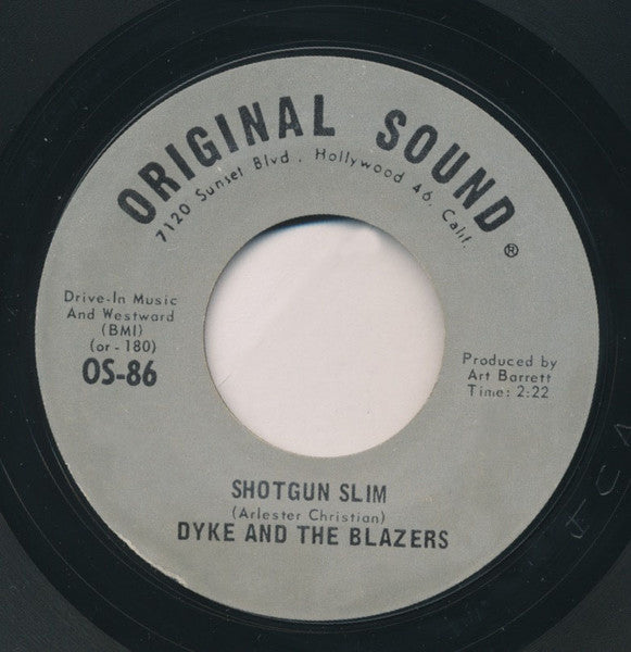Image of Back Cover of 7" - /VG+ - DYKE AND THE BLAZERS, We Got More Soul / Shotgun Slim (Original Sound; OS-86, US 1969), ,  - 3256127S