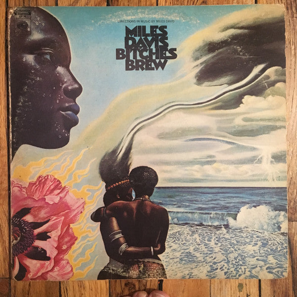 Image of Front Cover of 2xLP - VG/VG - MILES DAVIS, Bitches Brew (Columbia; GP 26, US 1970, Gatefold), Records have a few hairlines across the 4 sides but not many! Sleeve has heavy ringwear affecting main images. ,  - 3226087E