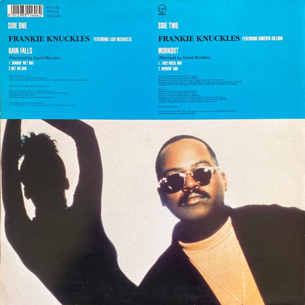 Image of Back Cover of 12" - VG/VG - FRANKIE KNUCKLES FEATURING LISA MICHAELIS, Rain Falls (Virgin; VUST 60, UK 1992, Gatefold), ,  - 3216089C