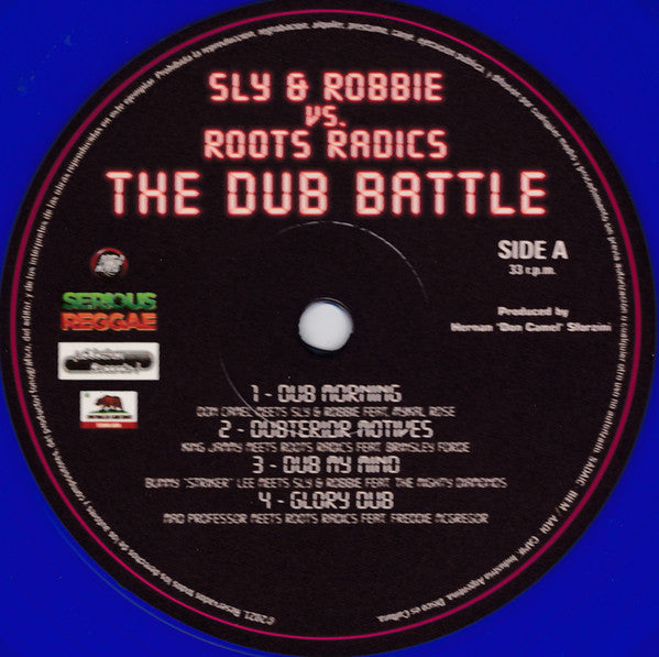 Image of Label Cover of 2xLP - EX/EX - SLY & ROBBIE VS. ROOTS RADICS, The Dub Battle (Controlled Substance Recordings; , Argentina 2023, Gatefold, Blue Vinyl / Limited Edition), ,  - 3246113S