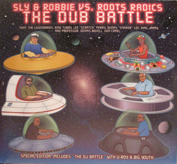 Image of Front Cover of 2xLP - EX/EX - SLY & ROBBIE VS. ROOTS RADICS, The Dub Battle (Controlled Substance Recordings; , Argentina 2023, Gatefold, Blue Vinyl / Limited Edition), ,  - 3216348C