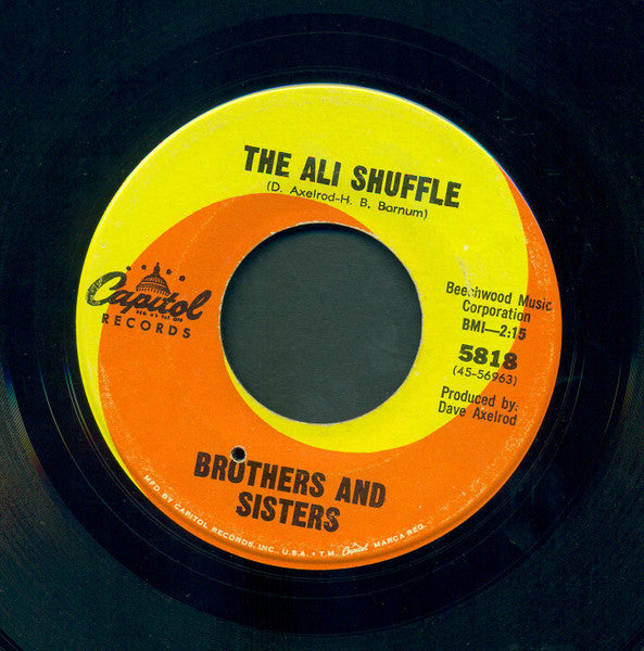 Image of Front Cover of 7" - /EX - BROTHERS AND SISTERS, The Ali Shuffle / Shake A Lady (Capitol Records; 5818, US 1967), ,  - 3256137S