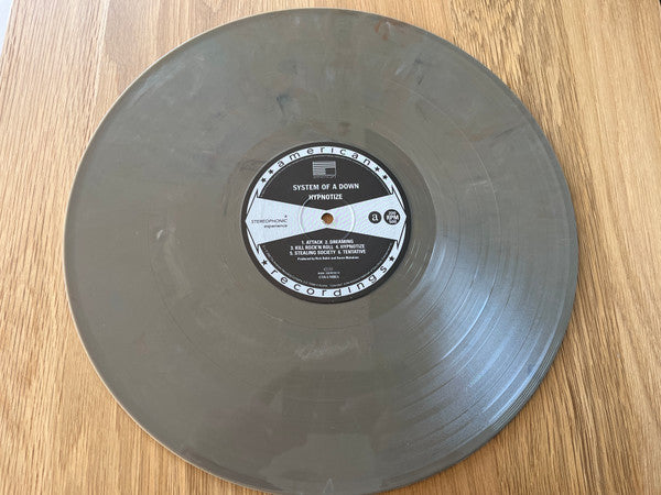 Image of Label Cover of LP - VG+/VG+ - SYSTEM OF A DOWN, Hypnotize (American Recordings; 82876726112, Austria 2005, Inner, Grey with Black Smoke Vinyl, Unofficial), ,  - 3226132E