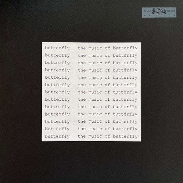 Image of Front Cover of LP - EX/EX - BUTTERFLY, The Music of Butterfly (Family Friend Records; FFR2201, US 2025, Gatefold cover bound with printed black linen, Limited Edition, Stereo, 180 gram), ,  - 3246112S