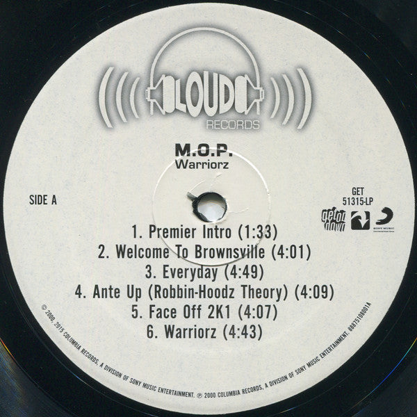 Image of Label Cover of 2xLP - VG/VG - M.O.P., Warriorz (Get On Down; GET51315-LP, US 2015 Reissue), Light hairlines only, plays VG+. Sleeve in great condition, only small signs of folding.,  - 3246139S