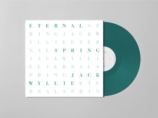 Image of Front Cover of 1xLP - NEW/NEW - JACK WYLLIE, Eternal Spring (Gondwana Records; GONDLP84TG, UK 2026, Limited Edition Petrol Green Bio Vinyl), , Jack Wyllie, saxophonist, flautist, and composer, is perhaps best known as the co-founder of Mercury Prize-nominated widescreen minimalists Portico Quartet and as one-third of the revelatory ambient improvising trio Szun Waves. Yet his distinctive voice on flute, soprano saxophone, and tenor saxophone marks him out as a key figure in contemporary music. A ke