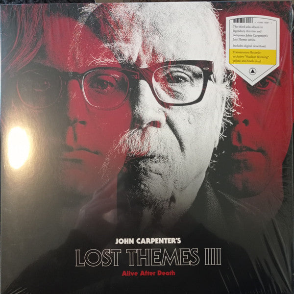 Image of Front Cover of LP - EX/EX - JOHN CARPENTER, Lost Themes III: Alive After Death (Sacred Bones Records; SBR-265, UK 2021, Inner & Insert, Poster, Limited Edition, Numbered, Yellow & Black [Nuclear Warning]), No.389/500,  - 3246134S