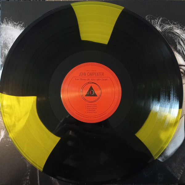 Image of Label Cover of LP - EX/EX - JOHN CARPENTER, Lost Themes III: Alive After Death (Sacred Bones Records; SBR-265, UK 2021, Inner & Insert, Poster, Limited Edition, Numbered, Yellow & Black [Nuclear Warning]), No.389/500,  - 3246134S