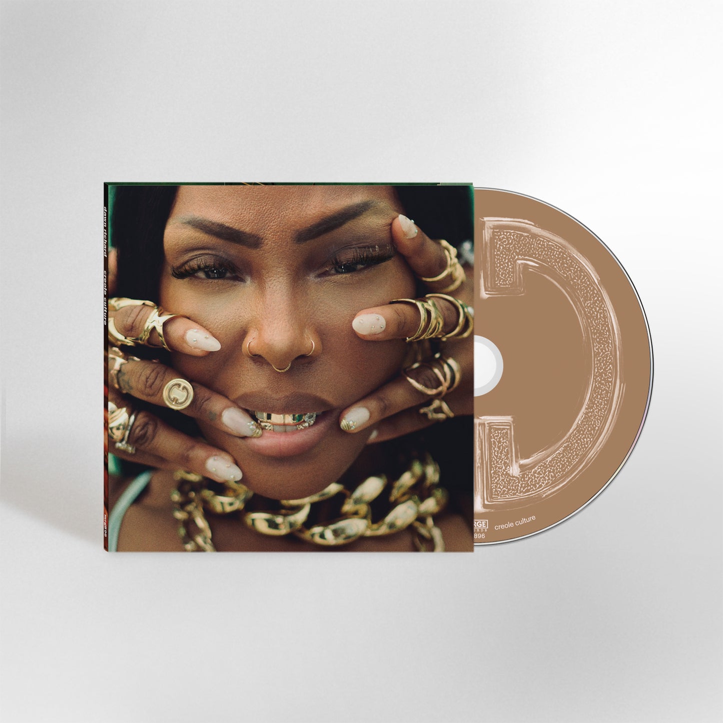 Image of Back Cover of 1xCD - NEW/NEW - DAWN RICHARD, Creole Culture (Merge Records; MRG896CD, UK 2026), , Creole Culture is the triumphant return of Dawn Richard’s King Creole era, presenting a fully-realized sonic and narrative universe rooted in New Orleans. - 9409771C