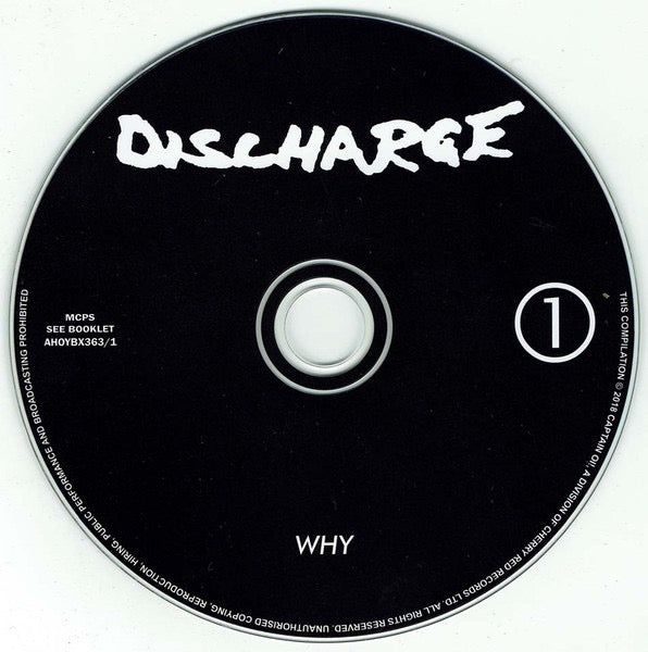 Image of Label Cover of 4xLP - VG+/VG+ - DISCHARGE, 1980-85 (Captain Oi!; AHOYBX363,  2018, Clamshell Box Set, 3 Inners & Booket), ,  - 3216244C
