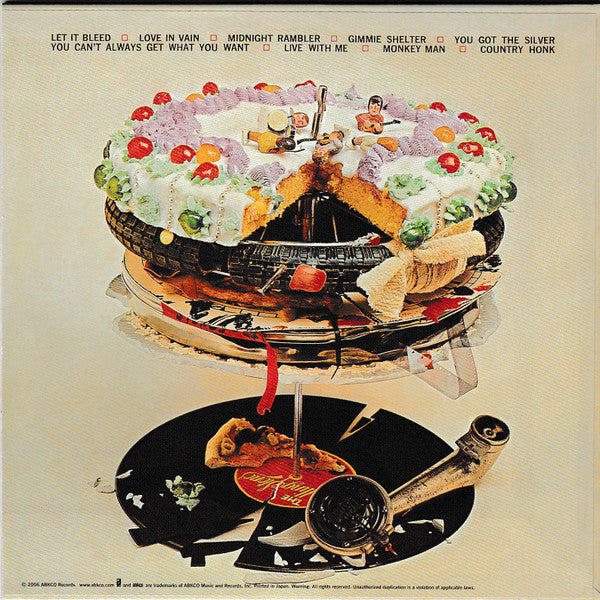 Image of Back Cover of CD - VG/VG - THE ROLLING STONES, Let It Bleed (ABKCO; UICY-93029, Japan 2006 Reissue, Card Sleeve, Inner & Insert, Poster, No Obi), Light marks, No obi,  - 3216246C