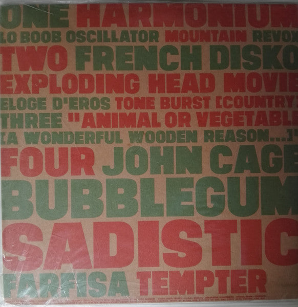 Image of Back Cover of 2xLP - VG/VG - STEREOLAB, Refried Ectoplasm [Switched On Volume 2] (Duophonic Ultra High Frequency Disks / Flying Nun Records; D-UHF-LP09, UK & Europe 1995 Reissue, Fold Over Sleeve, European distributor list on back cover), Hairlines, light edge wear, Not original white inners, No original outer clear plastic with barcode sticker,  - 3246128S