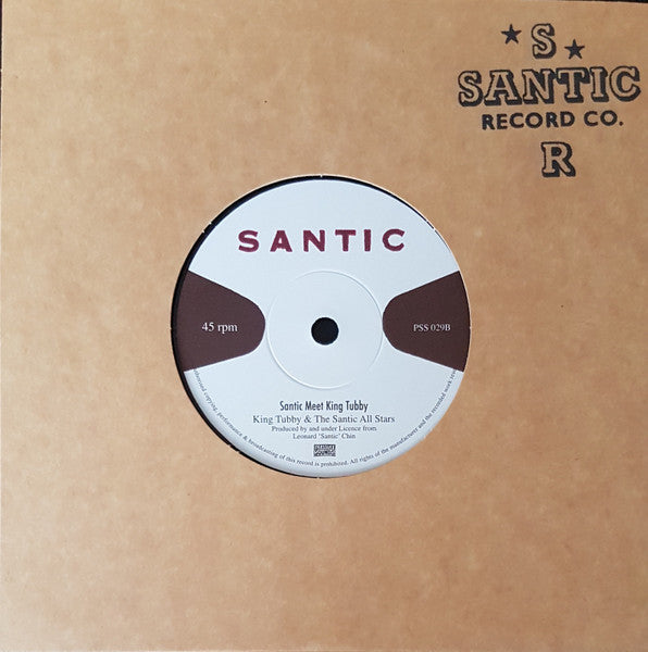 Image of Back Cover of 7" - VG/VG - PAUL WHITEMAN / KING TUBBY & THE SANTIC ALL STARS, I Don't Want To Lose You / Santic Meet King Tubby (Pressure Sounds; PSS 029, UK 2010 Reissue, Company Sleeve), ,  - 3216193C