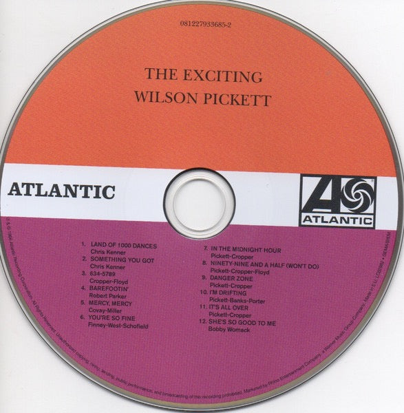 Image of Label Cover of 10xCD - VG+/VG - WILSON PICKETT, The Complete Atlantic Albums Collection (Atlantic; 081227933685, Europe 2017, Clamshell Box Set), ,  - 3216286C