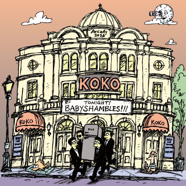Image of Front Cover of LP - NEW/NEW - BABYSHAMBLES, Live at KOKO (; SOLP030B, UK 2026, Sky Blue Vinyl), , Babyshambles, are delighted to celebrate their comeback with the release of a new album, Live At Koko, through Strap Originals on 9th October. Recorded at Babyshambles show at London’s legendary Koko in December 2025, Babyshambles - Live At Koko captures the band at their chaotic/joyful/dynamic/melodic/orgiastic peak. Babyshambles returned last year after 11 years on the subs bench and played a jubilan