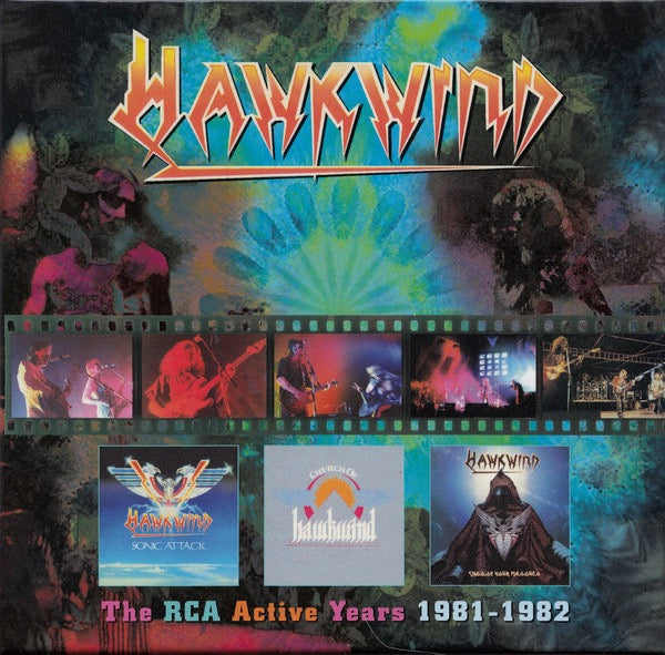 Image of Front Cover of 3xCD - VG+/EX - HAWKWIND, The RCA Active Years 1981-1982 (Atomhenge; ATOMCD 31042, UK 2016, Clamshell Box Set, Poster), ,  - 3216293C