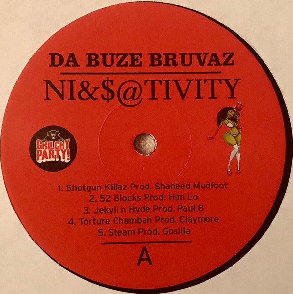 Image of Label Cover of LP - VG/VG - DA BUZE BRUVAZ, Ni &$ @ tivity (Grilchy Party; GP-05, US 2022 Reissue), Strong VG, only light wear on sleeve and small sign of fog on Side A.,  - 3246204S