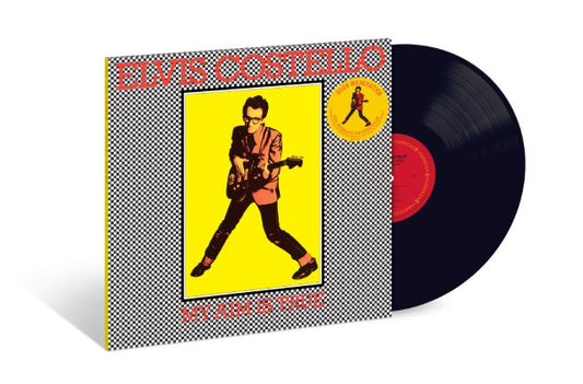 Image of Front Cover of LP - NEW/NEW - ELVIS COSTELLO, My Aim Is True (49th Anniversary Edition) (UMR; 57528122, UK 2026 Reissue, 180g Black Vinyl), , Elvis Costello's classic debut album, My Aim Is True, has been remastered and cut from the original 1977 analog master tapes. This is an all-analog production. The 13-song collection features the acclaimed singles "Alison," "Watching The Detectives," and "(The Angels Wanna Wear My) Red Shoes". - 9409850C