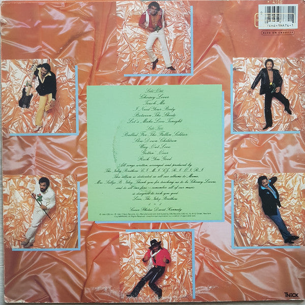 Image of Back Cover of LP - VG+/VG - THE ISLEY BROTHERS, Between The Sheets (T-Neck; FZ 38674, US 1983), Light marks only. Still in shrink.,  - 3646241S