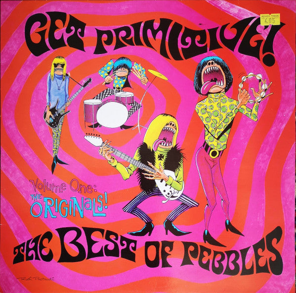 Image of Front Cover of LP - VG+/VG+ - VARIOUS, Get Primitive! The Best Of Pebbles, Volume One: The Originals (Ubik Records; TAKE-1, UK 1986, Orange marbled vinyl), ,  - 3226269E