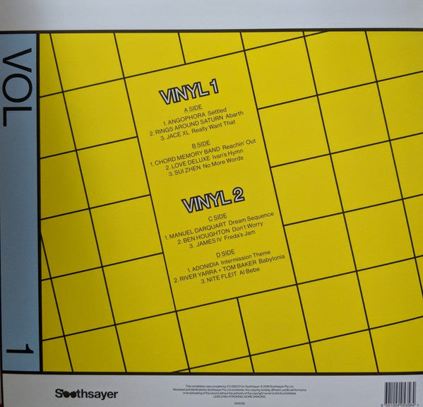 Image of Back Cover of 2xLP - VG+/VG+ - VARIOUS, First Light Vol. 1 - Compiled By CC:DISCO! (Soothsayer; SS0036, Worldwide 2018, Picture Sleeve, Insert), , CC:DISCO! has partnered with underground label Soothsayer to curate the first in a collaborative series of compilations entitled First Light, a collection of brand new tracks from Australia and New Zealand's local scenes. - 3226283E