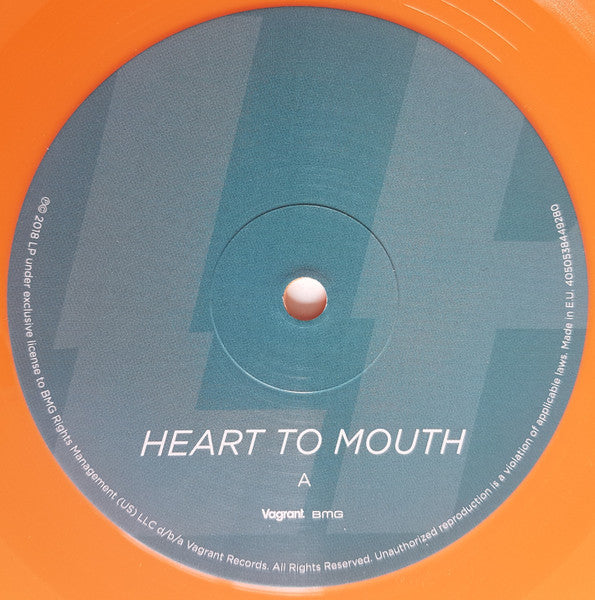 Image of Label Cover of LP - VG+/EX - LP, Heart To Mouth (Vagrant Records; 4050538449280, Europe , Insert, Orange Vinyl), Signed on Front Sleeve in Marker Pen,  - 3226176E