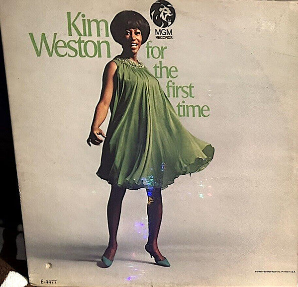 Image of Front Cover of LP - G+/VG - KIM WESTON, For The First Time (MGM Records; E-4477, US 1967, Pasteback Sleeve), Shiny disc, a couple of light marks only. Sleeve shows ringwear, partial splits on seams, punch hole, general wear. It is intact and still looks nice.,  - 3246273S