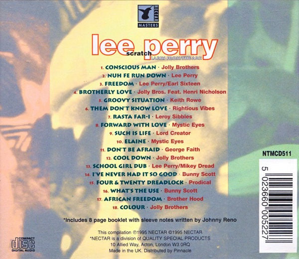 Image of Back Cover of CD - VG+/VG - LEE SCRATCH PERRY, Larks From The Ark (Nectar Masters; NTMCD511, UK 1995, Jewel Case), Two Scratches (CD),  - 3216388C