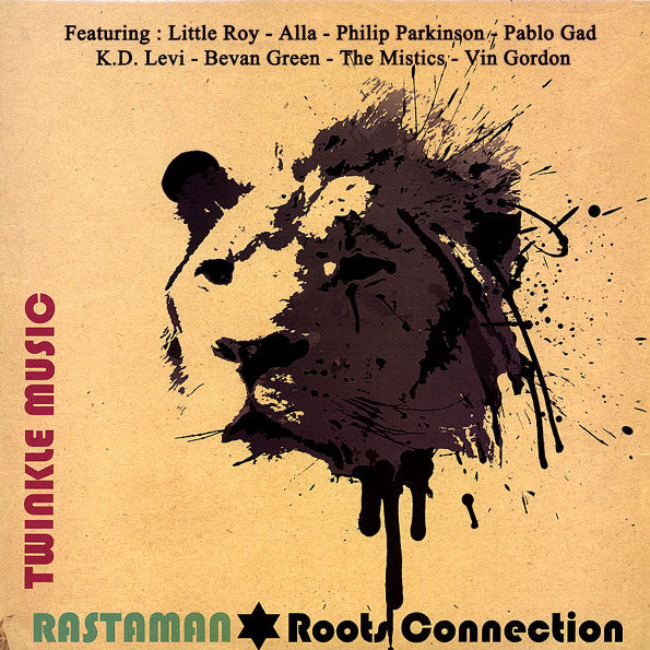 Image of Front Cover of LP - VG+/EX - VARIOUS ARTISTS, Rastaman Roots Connection (Twinkle Music; NGLP571, UK & Europe 2012, Glossy Sleeve), ,  - 3246293S