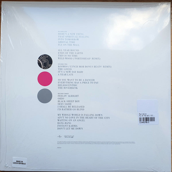 Image of Back Cover of 3xLP - VG+/EX - PAUL WELLER, Fly On The Wall (B Sides & Rarities) (Universal; 5840610, Worldwide 2024 Reissue, Laminated Front, 3 Inners), Corner bump,  - 3226296E