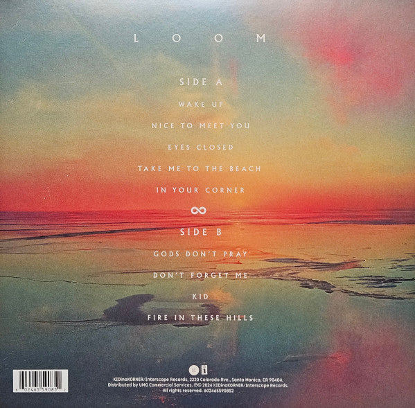 Image of Back Cover of LP - EX/EX - IMAGINE DRAGONS, Loom (KIDinaKORNER; 00602465590852, Europe 2024, Gatefold, Black Inner & Insert, Green Vinyl), Seal opened instore, still in shrinkwrap.,  - 3226294E