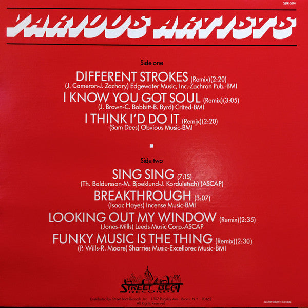 Image of Back Cover of LP - VG/VG - VARIOUS, Ultimate Breaks & Beats Vol 4 (Street Beat Records; SBR-504, US 1986), ,  - 3226362E