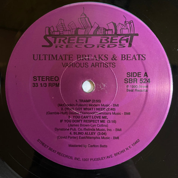 Image of Label Cover of LP - VG+/VG - VARIOUS, Ultimate Breaks & Beats Vol 24 (Street Beat Records; SBR 524, US 1990), ,  - 3226363E