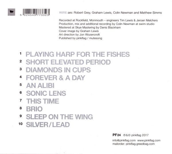 Image of Back Cover of CD - VG+/VG+ - WIRE, Silver / Lead (Pinkflag; PF24, Europe 2017, Digipak), ,  - 3216391C