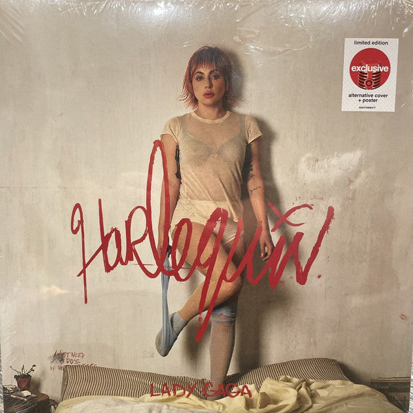 Image of Front Cover of LP - EX/EX - LADY GAGA, Harlequin (Interscope Records; 602475066477, Worldwide 2024, Gatefold, Inner, Poster, Alternate Cover), Opened Instore, Still In Hype Stickered Shrinkwrap,  - 3226291E