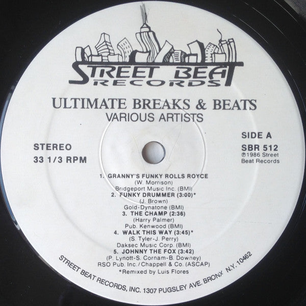 Image of Label Cover of LP - VG/VG - VARIOUS, Ultimate Breaks & Beats Vol 12 (Street Beat Records; SBR 512, US 1986, Unofficial), ,  - 3226365E