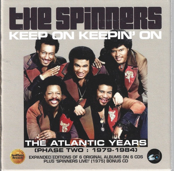 Image of Front Cover of 7xCD - M/M - THE SPINNERS, Keep On Keepin' On - The Atlantic Years (Phase Two: 1979-1984) (SoulMusic Records ; QSM7CD-5214BX, UK 2024, Clamshell Box Set, Booklet), SEALED,  - 3216452C