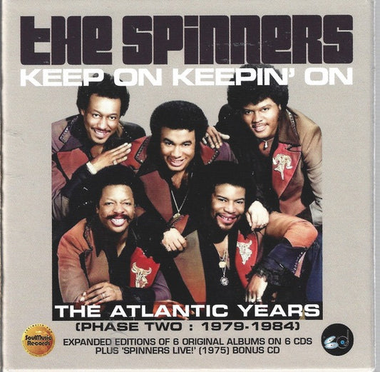 Image of Front Cover of 7xCD - M/M - THE SPINNERS, Keep On Keepin' On - The Atlantic Years (Phase Two: 1979-1984) (SoulMusic Records ; QSM7CD-5214BX, UK 2024, Clamshell Box Set, Booklet), SEALED,  - 3216452C