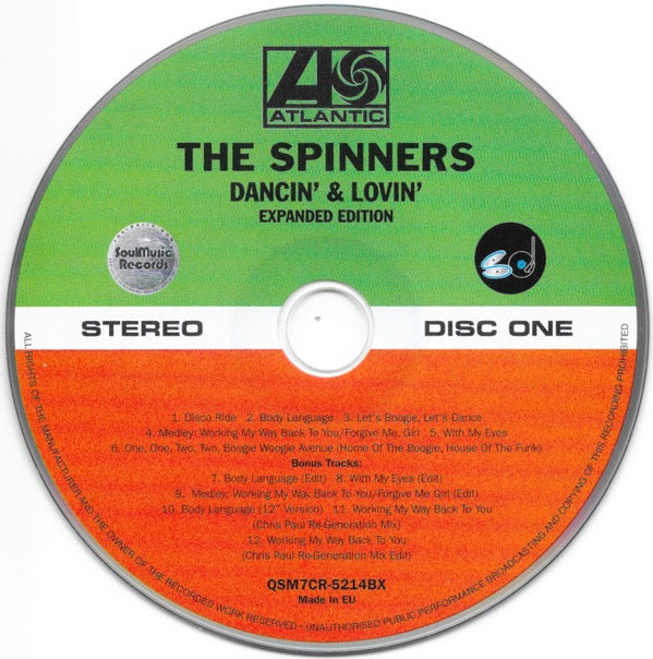 Image of Label Cover of 7xCD - M/M - THE SPINNERS, Keep On Keepin' On - The Atlantic Years (Phase Two: 1979-1984) (SoulMusic Records ; QSM7CD-5214BX, UK 2024, Clamshell Box Set, Booklet), SEALED,  - 3216452C