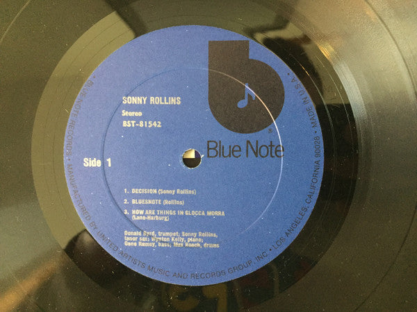 Image of Label Cover of LP - VG/VG - SONNY ROLLINS, Sonny Rollins (Blue Note (Dark Blue w/ black 'b'); BST-81542, US 1975 Reissue), ,  - 3226404E