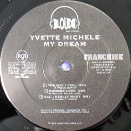Image of Label Cover of LP - VG/VG+ - YVETTE MICHELE, My Dream (Loud Records; 07863-67487-1, US 1997), Some very light marks. Sleeve in hype stickered shrink, with lightly bumped / worn corners,  - 3216448C