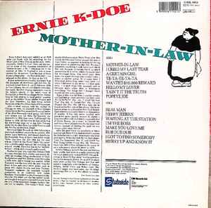 Image of Back Cover of LP - G+/VG - ERNIE K-DOE, Mother-In-Law (Stateside; SSL 6012, UK 1986), ,  - 3246342S